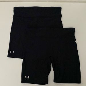 Under Armour bundle 5” shorts, sz Medium (2 pair)